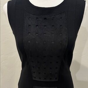 7 For All Mankind Black Dress mixed fabrics